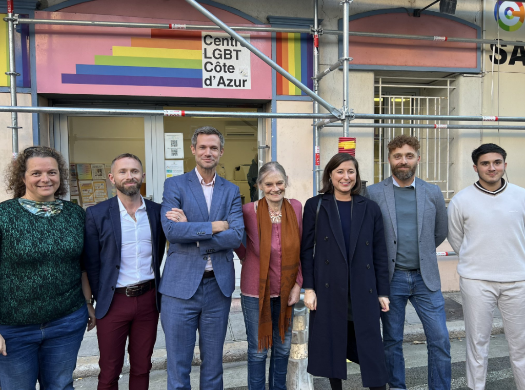 Visite du centre LGBTQIA+ Côte d'Azur à Nice aux cotés de Magali Altounian.